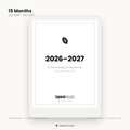 2026–2027 Hyperlinked 15-Month Planner for reMarkable — Oct 2026 to Dec 2027